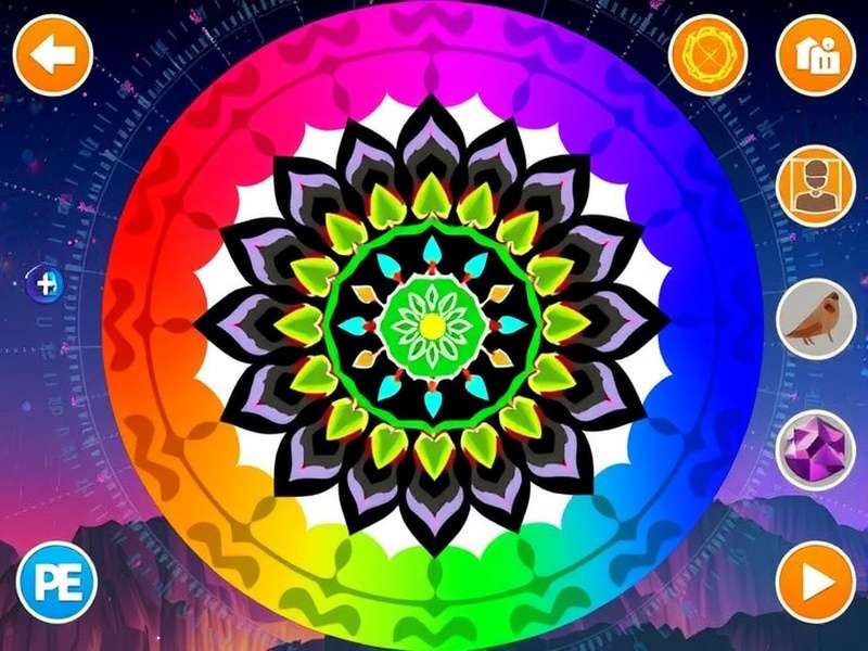 Mystical Mandala Creator Game Screenshot